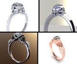 Diamond Skull Rings