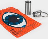 Cloth Capsule Glasses Cleaning Cloth & Holder
