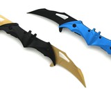 Snake Eye Tactical Dual Blade Folding Bat Knife
