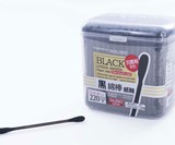 Black Cotton Swabs