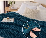 Chunky Braided Chenille Throw Blanket