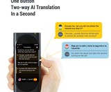 Langogo Pocket AI Translator with Global WiFi Hotspot