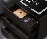 Wireless Charging Nightstand with LED Lights