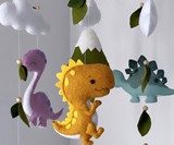 Dinosaur Baby Mobile