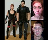 Zombie Hunter Wedding Cake Topper Models