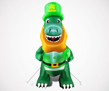 4' Tall St. Patrick's Day T-Rex 4' Tall St. Patrick's Day T-Rex