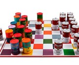Andy Warhol Campbell's Soup Can Chess Set