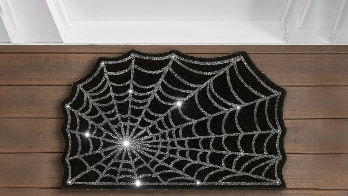 Spider Web Light Up Doormat Spider Web Light Up Doormat