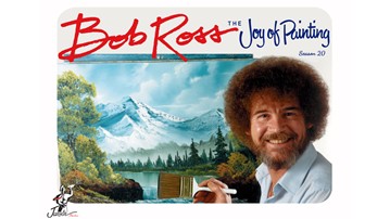 Thanos - Bob Ross: The Joy of Painting Series Thanos - Bob Ross: The Joy of Painting Series