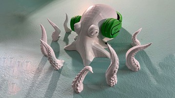 Octopus Headphone Wall Hanger Octopus Headphone Wall Hanger