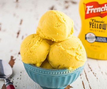 French's Yellow Mustard Ice Cream