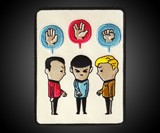 Rock, Paper, Scissors Star Trek Patch