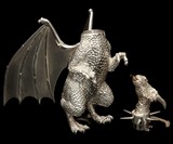 Sterling Silver Dragon Lamp