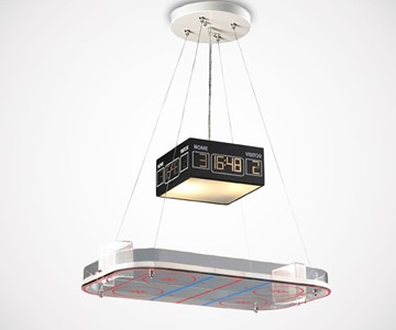 Ice Hockey Rink Pendant Light
