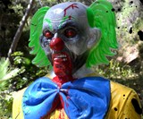 Bleeding Zombie Clown Target - 3/4 View