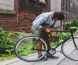 Leather Six-Pack Bike Caddy