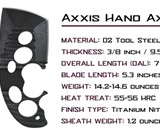 Axxis Hand Axe - Pocket Survival Knife & EDC Camp Axe