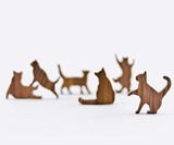 Wooden Cat Pile Stacking Game