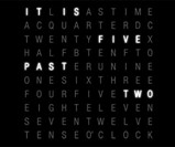 QLOCKTWO Time in Words Closeup