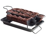 Kingrol Brownie Pan with Built-In Slicer & Rack