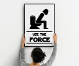 Use the Force Bathroom Art