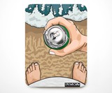 The Crushboard Portable Beer Can Crushing Mat