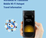 Langogo Pocket AI Translator with Global WiFi Hotspot