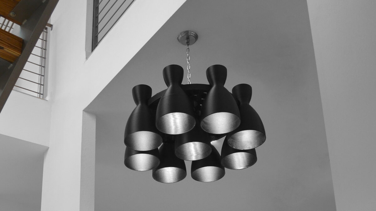 Falcon 9 Rocket Chandelier Falcon 9 Rocket Chandelier