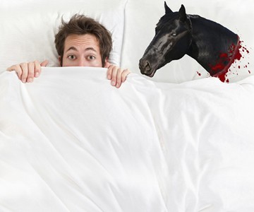 Decapitated Horse Head Pillow Case Decapitated Horse Head Pillow Case