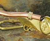 Bosuns Nautical Whistle Brass Keychain