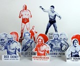 Presidential Wrestling Ornaments