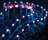 Self-Propelled Wooden Roller Coaster - LED Lights On