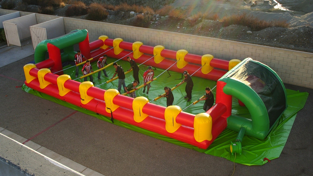Inflatable Human Foosball Arena Inflatable Human Foosball Arena