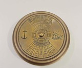 Nautical Brass 100-Year Calendar Compass