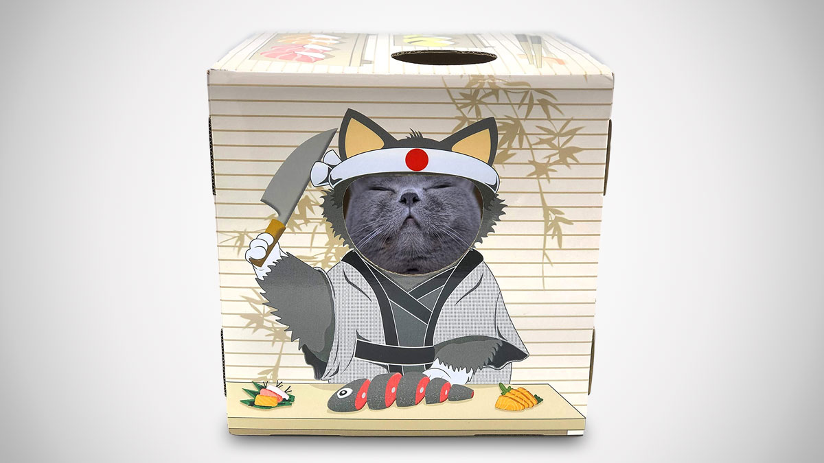 DoyenCat Sushi Chef FunBox with Scratching Board DoyenCat Sushi Chef FunBox with Scratching Board