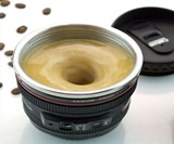 Self-Stirring Camera Lens Mug