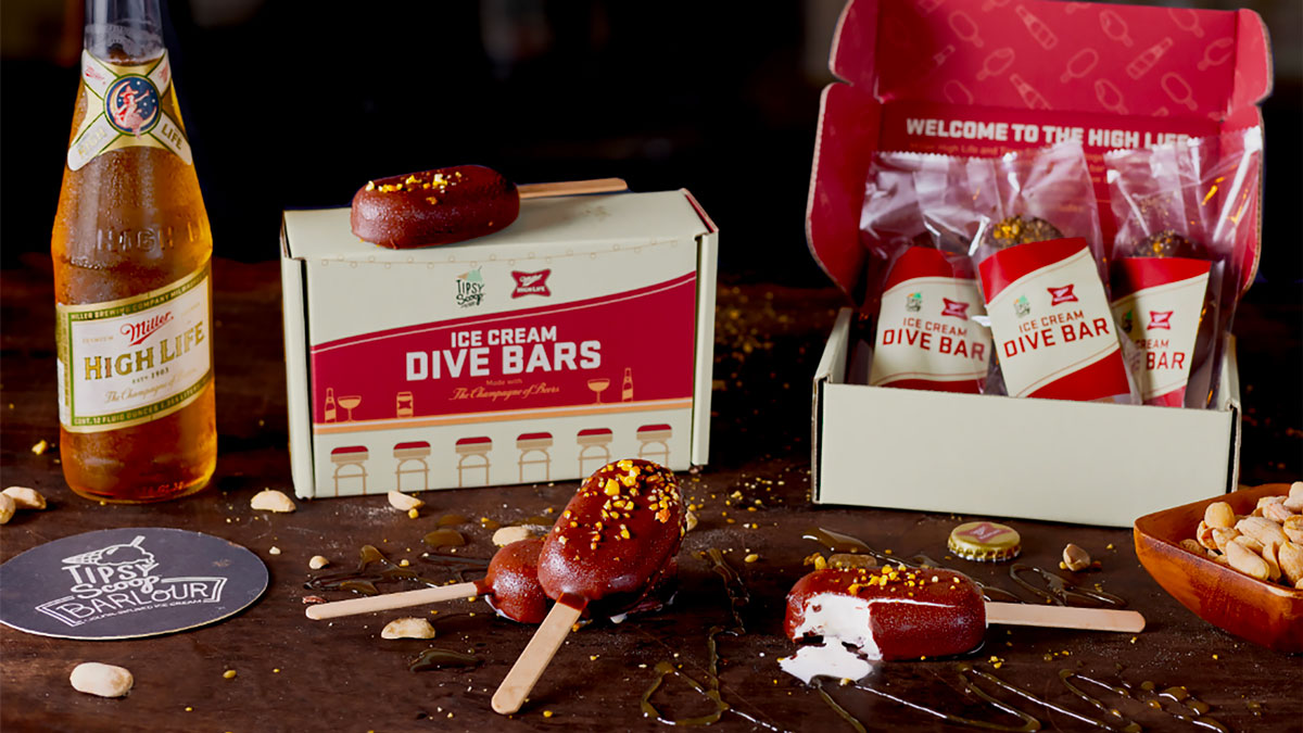 Miller High Life x Tipsy Scoop Ice Cream Dive Bar Miller High Life x Tipsy Scoop Ice Cream Dive Bar