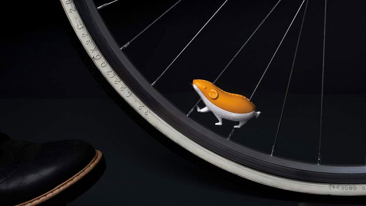 Speedy the Hamster Reflective Bike Spoke Accessory Speedy the Hamster Reflective Bike Spoke Accessory