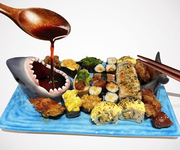 Shark Sushi Plate Shark Sushi Plate