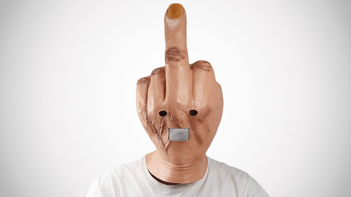 Giant Middle Finger Mask Giant Middle Finger Mask