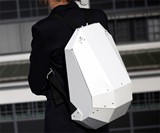 Solid Gray Hardshell Backpack