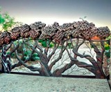 Handcrafted Metal Tree Driveway & Side Gates