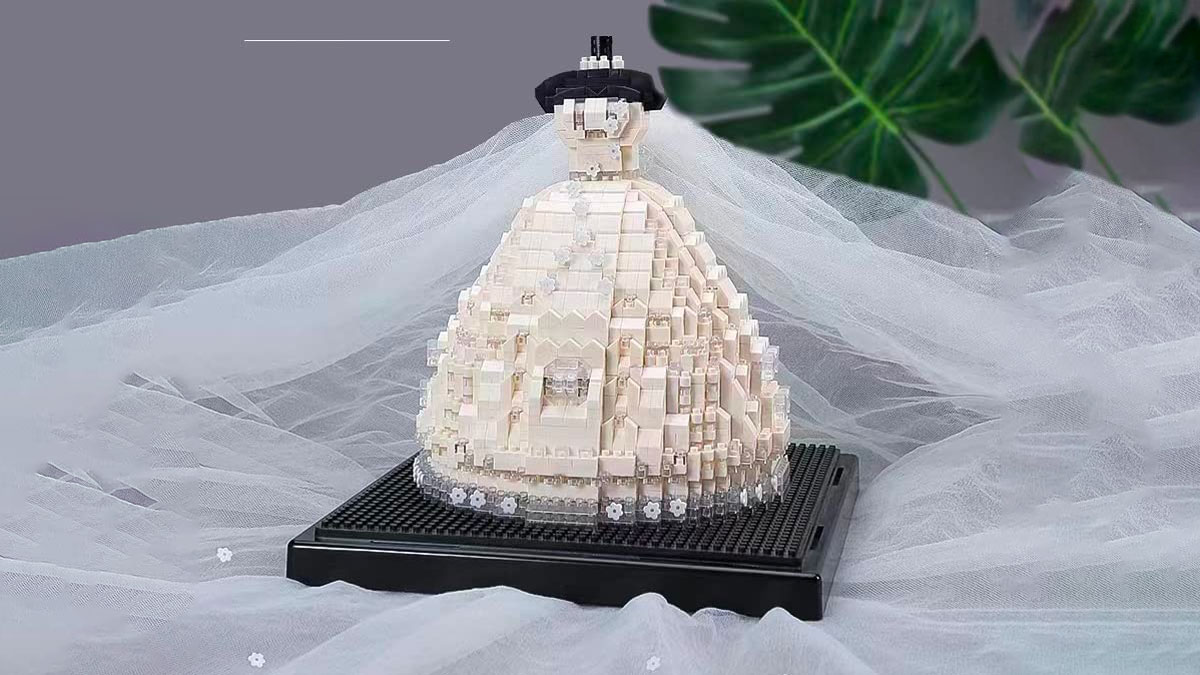 Wedding Dress Building Block Set