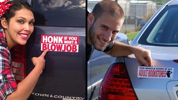Prank Magnetic Bumper Stickers Prank Magnetic Bumper Stickers