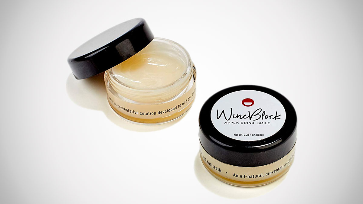 WineBlock Red Wine Stain Preventing Lip & Teeth Balm WineBlock Red Wine Stain Preventing Lip & Teeth Balm