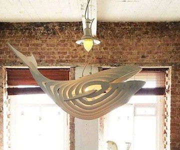 Wooden Whale Pendant Light Wooden Whale Pendant Light