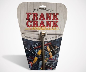 The Frank Crank Campfire Rotisserie Roasting Stick