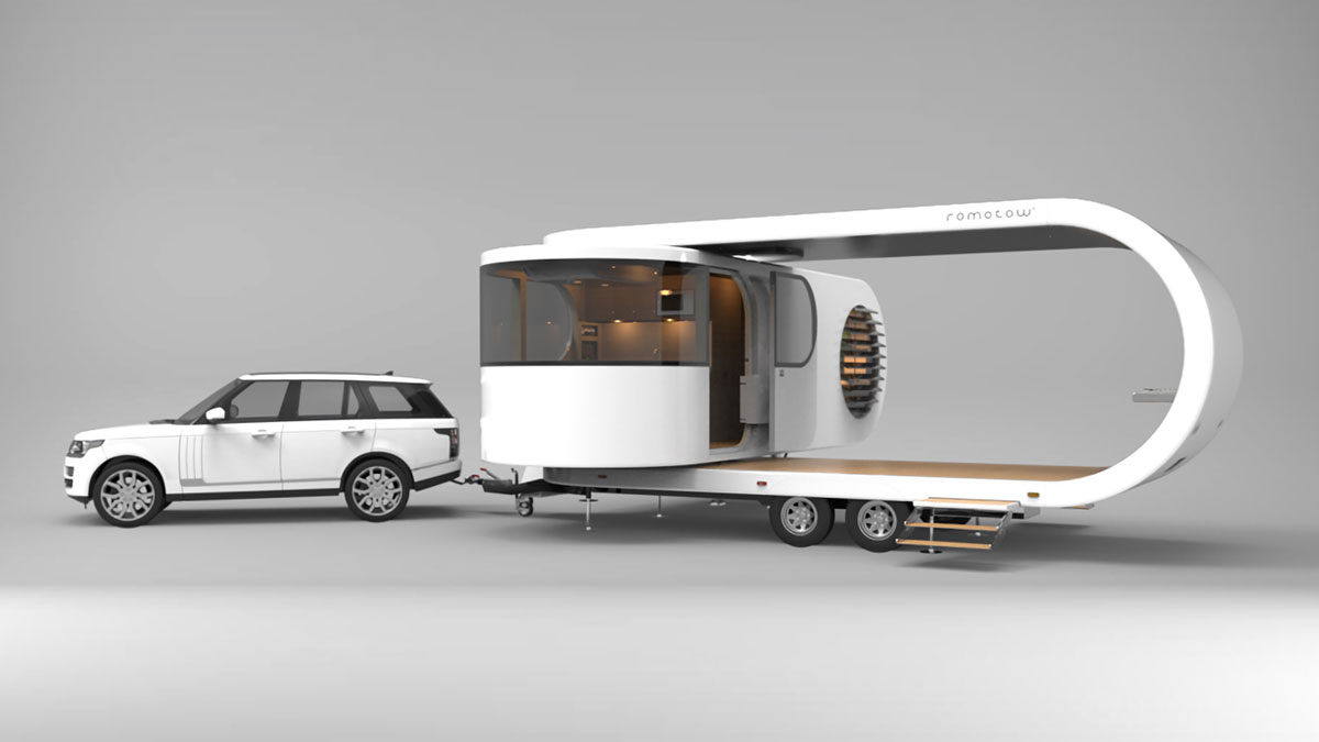 Romotow Open & Spin Luxury Travel Trailer Romotow Open & Spin Luxury Travel Trailer