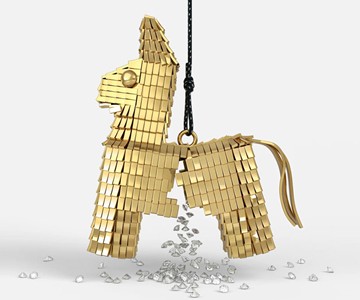 18k Gold Diamond-Filled Pinata
