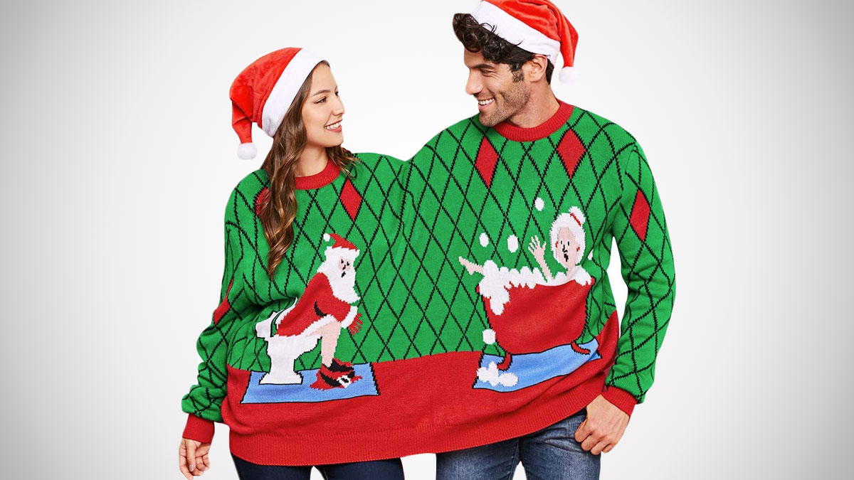 2-Person Ugly Christmas Sweaters 2-Person Ugly Christmas Sweaters